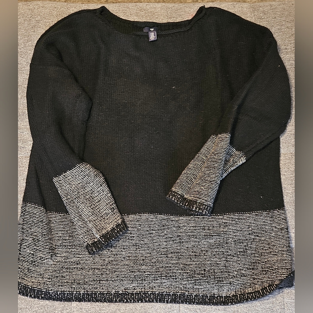 Gap Women's Black and Gray Women's Sweater - XXL